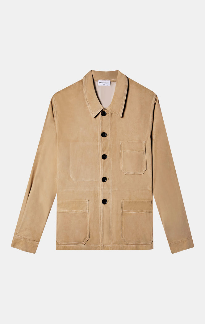 SUEDE CHORE COAT